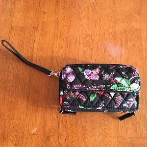 RFID all in one crossbody winter berry